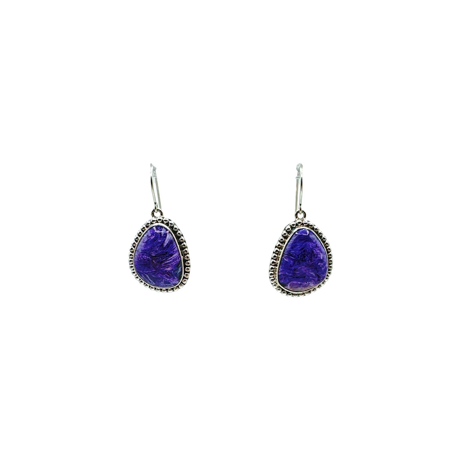 Sterling Silver and Sugilite Earrings newest